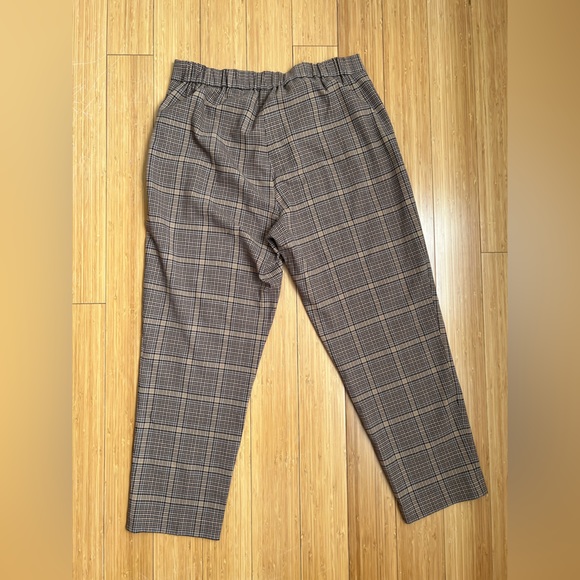 Aritzia Babaton Dexter Elastic Waist Plaid Trousers - Picture 2 of 3
